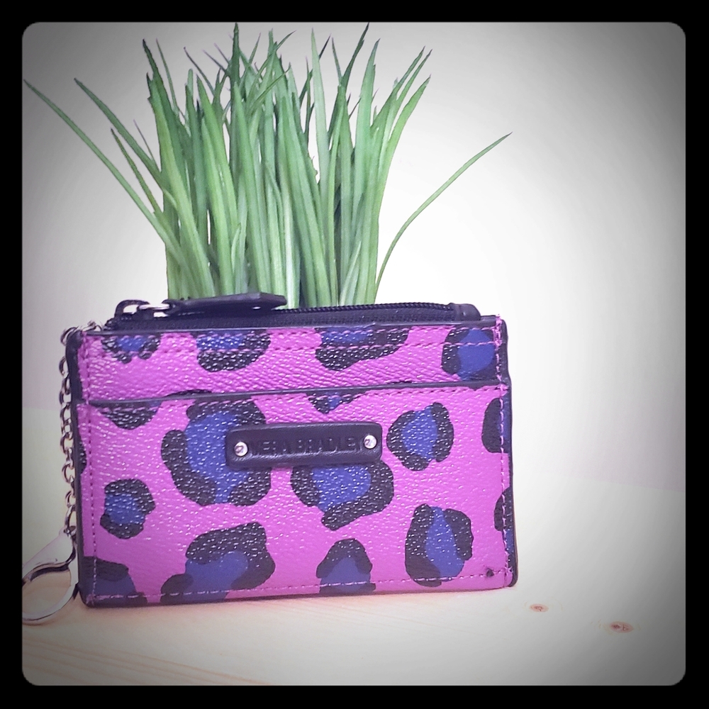 Vera bradley leopard spots coin purse wallet